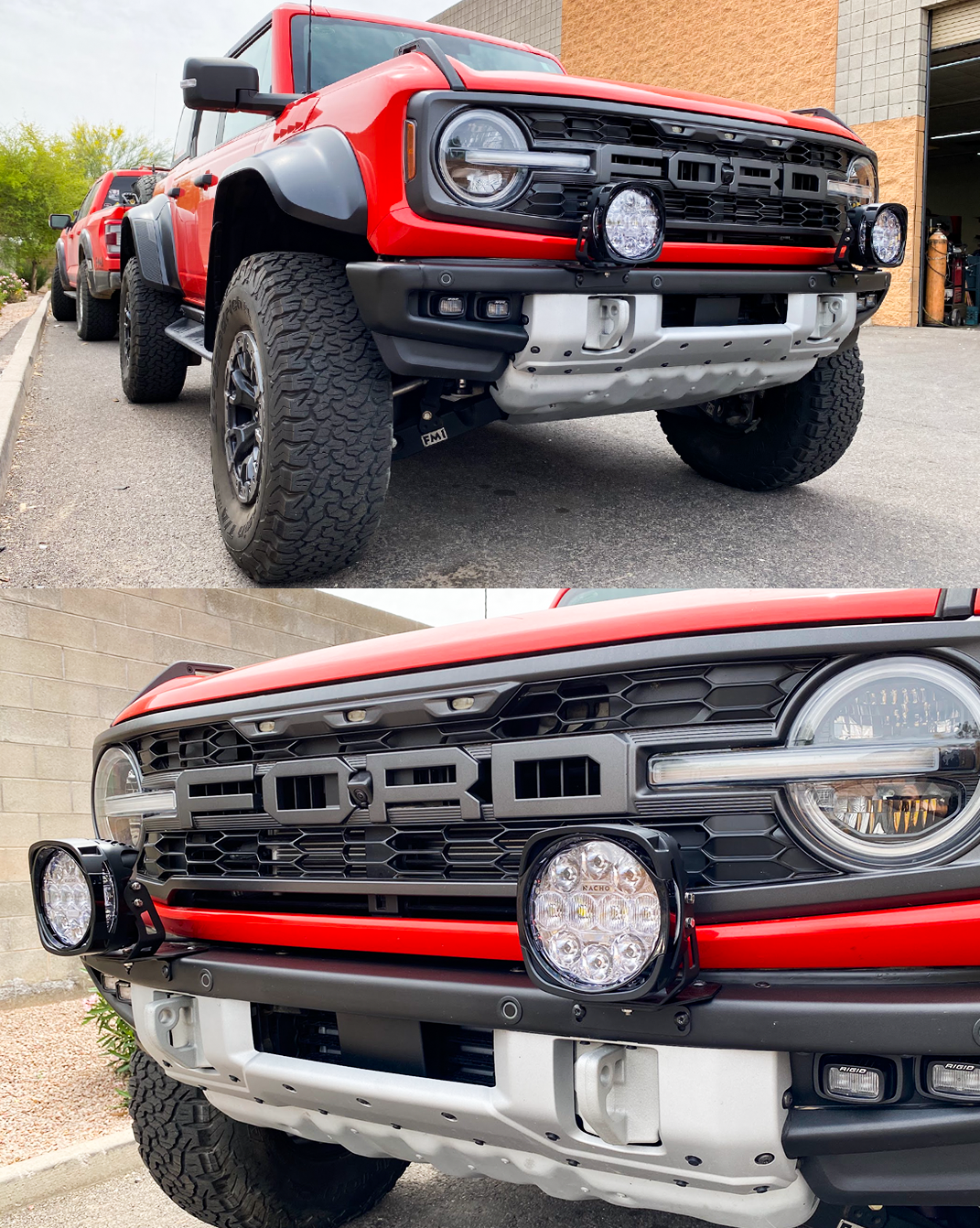 Foutz Motorsports Light Mount Brackets for Stock Modular Bumper - Pair 2022-2025 Ford Bronco Raptor 2021-2025 Ford Bronco