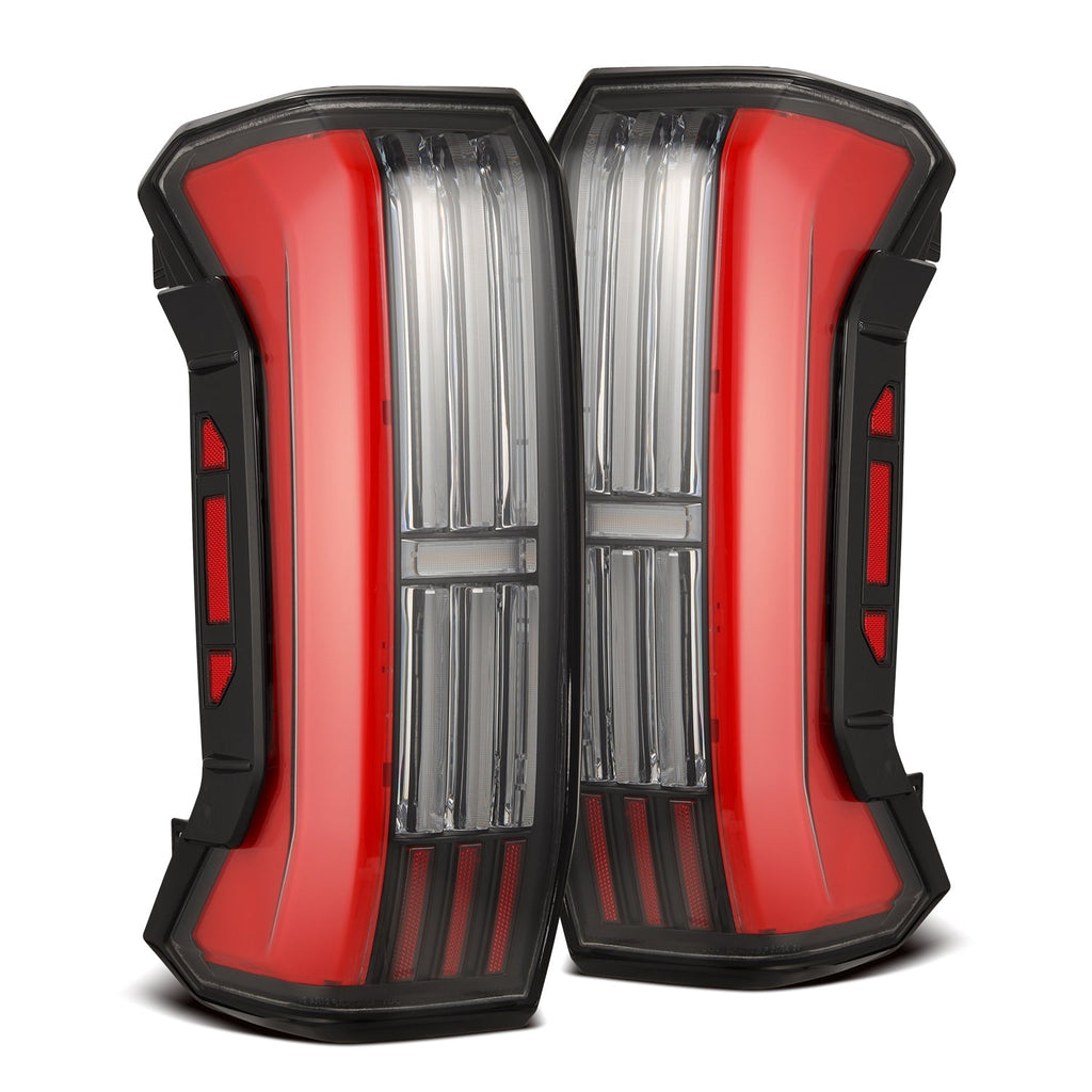 22-24 Toyota Tundra NOVA-Series Prismatic LED Tail Lights Black-Red - Apollo Off-Road
