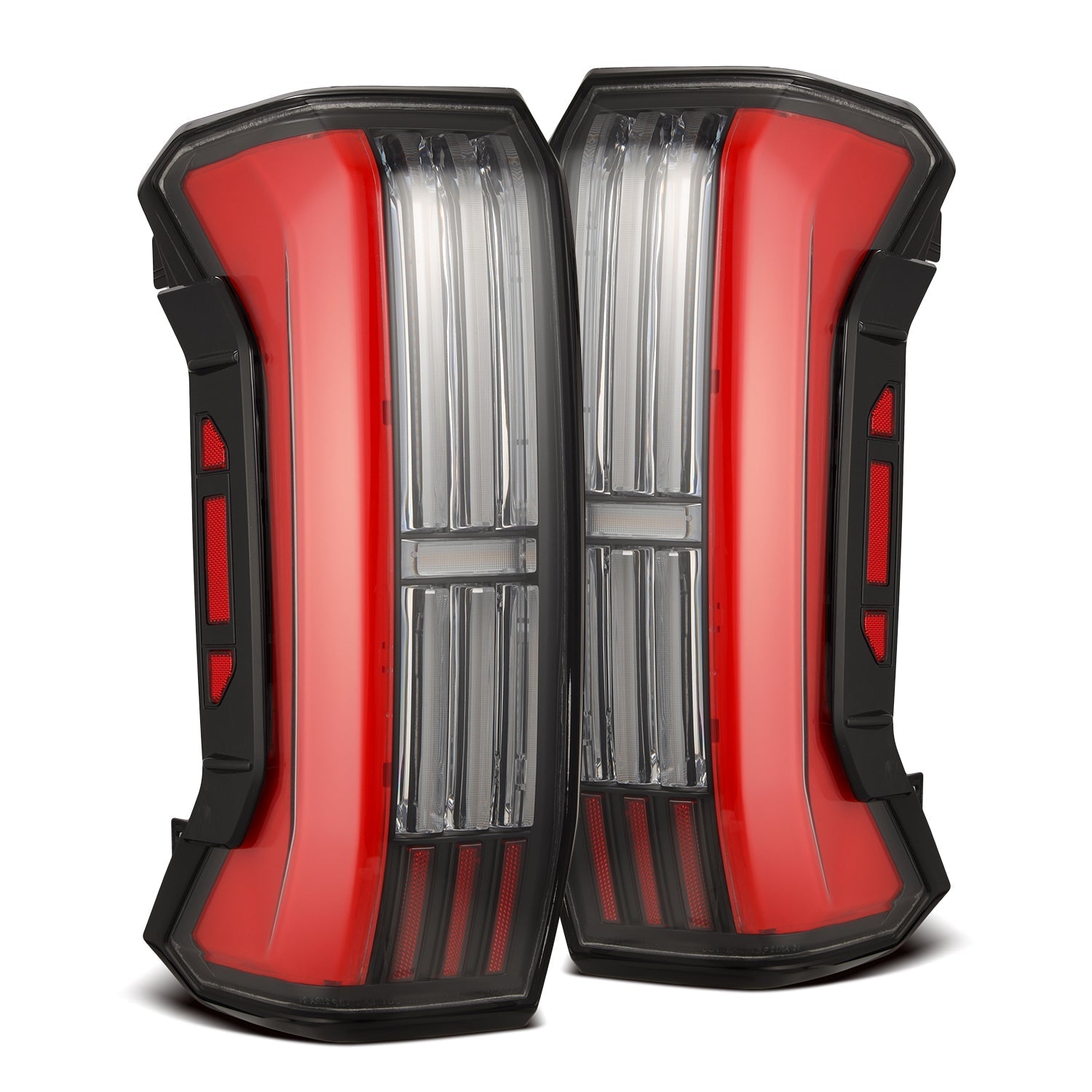 22-24 Toyota Tundra NOVA-Series Prismatic LED Tail Lights Black-Red - Apollo Off-Road