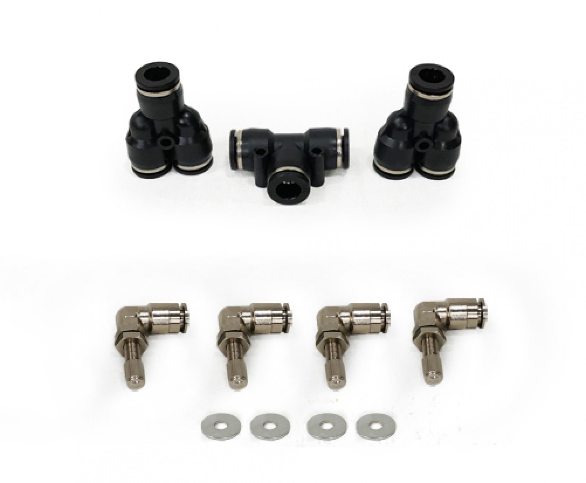 4 Tire Inflation System Ford Raptor Engine Bay W/Engine Mount With Box, Fittings, Hoses and Storage Bag Black UP Down Air