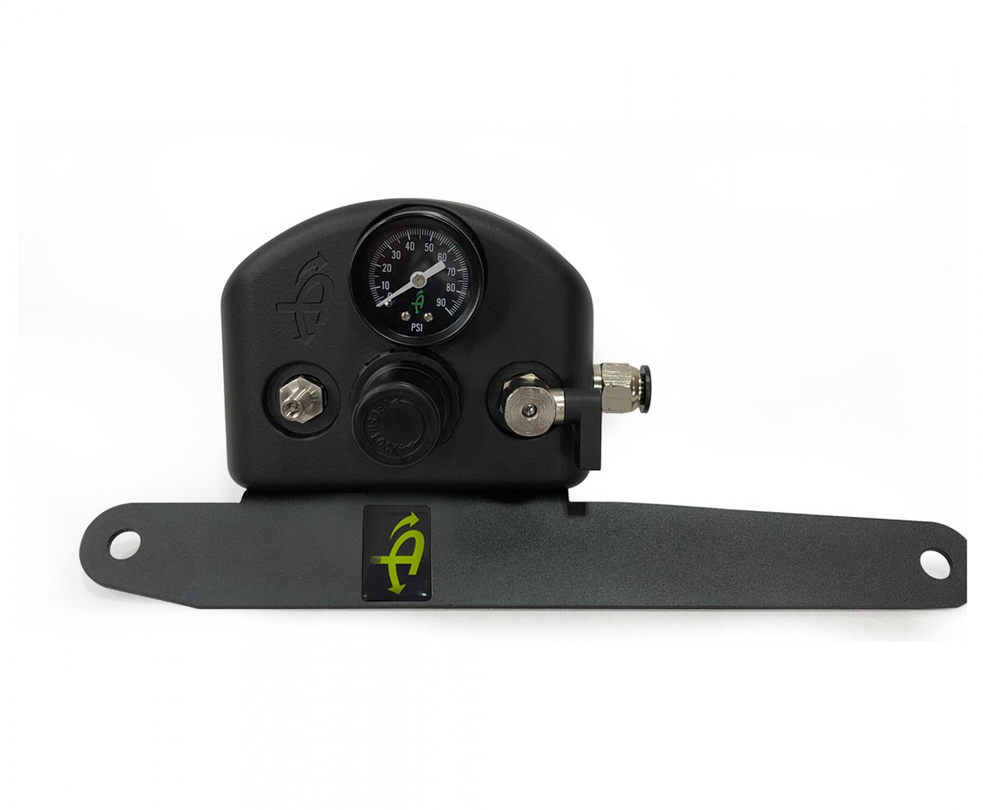 Gladiator Tire Inflator System 4 Tire For 19-20 Jeep Gladiator W/Engine Mount With Box, Fittings, Hoses and Storage Bag Black UP Down Air