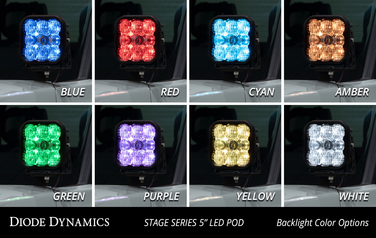 Diode Dynamics Stage Series Ditch Light Kit for 2022+ Toyota Tundra SS3 Pro White Combo
