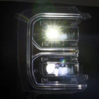 23-26 Ford Super Duty LUXX-Series LED Projector Headlights Alpha-Black - Apollo Off-Road