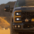 23-26 Ford Super Duty LUXX-Series LED Projector Headlights Black - Apollo Off-Road