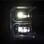 23-26 Ford Super Duty LUXX-Series LED Projector Headlights Black - Apollo Off-Road