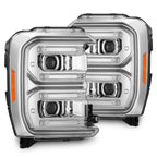 23-26 Ford Super Duty LUXX-Series LED Projector Headlights Chrome - Apollo Off-Road