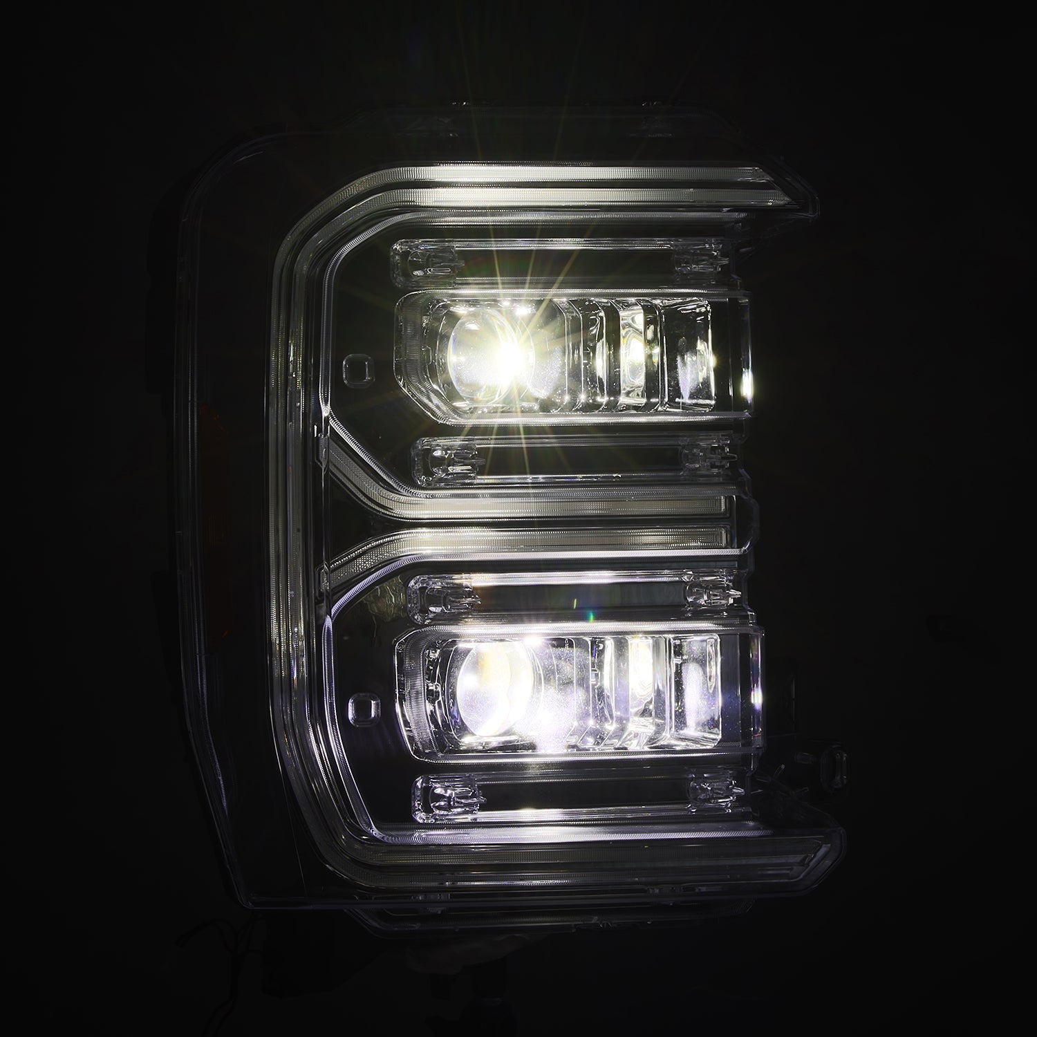 23-26 Ford Super Duty LUXX-Series LED Projector Headlights Chrome - Apollo Off-Road