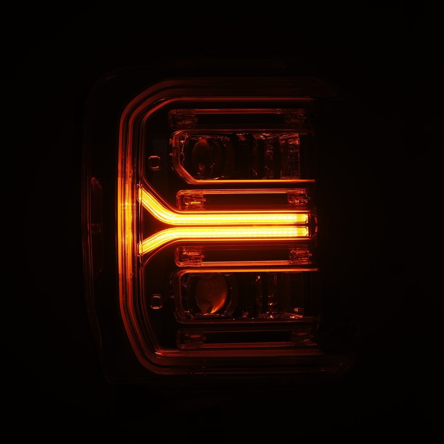 23-26 Ford Super Duty LUXX-Series LED Projector Headlights Chrome - Apollo Off-Road