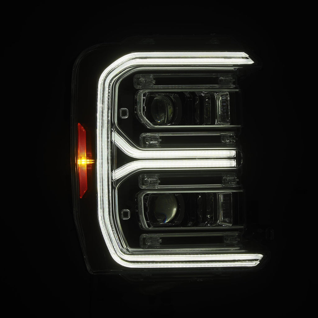 23-26 Ford Super Duty LUXX-Series LED Projector Headlights Chrome - Apollo Off-Road