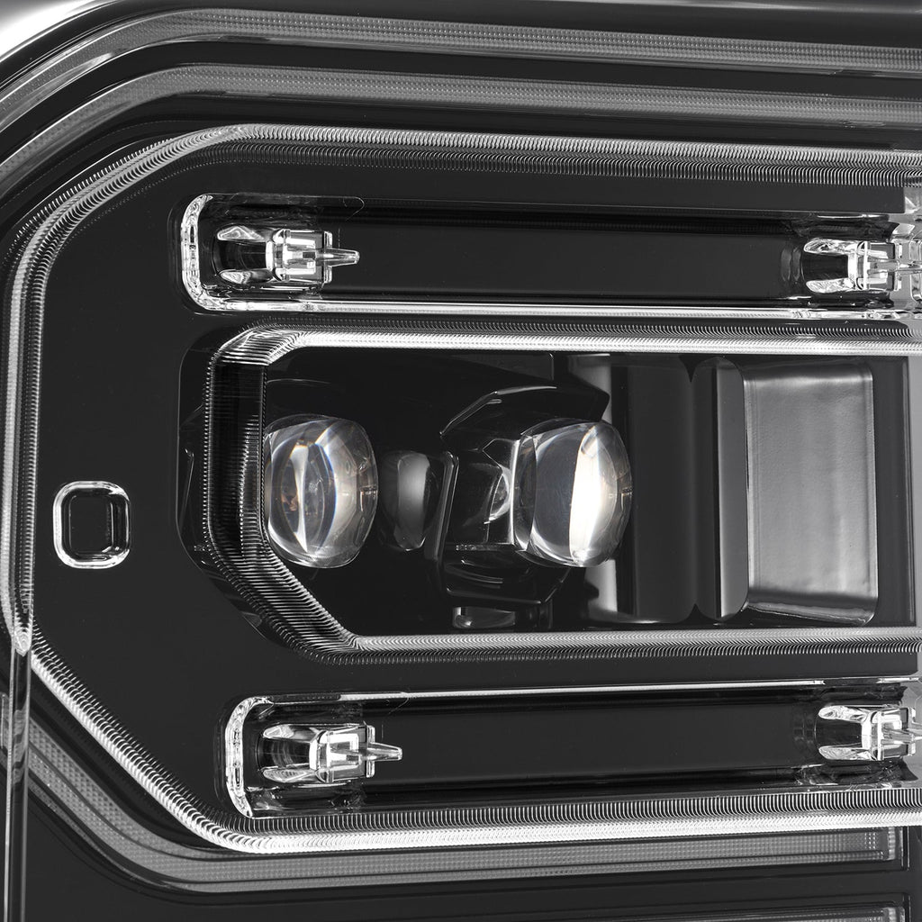 23-26 Ford Super Duty NOVA-Series LED Projector Headlights Alpha-Black - Apollo Off-Road