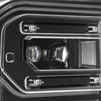 23-26 Ford Super Duty NOVA-Series LED Projector Headlights Alpha-Black - Apollo Off-Road