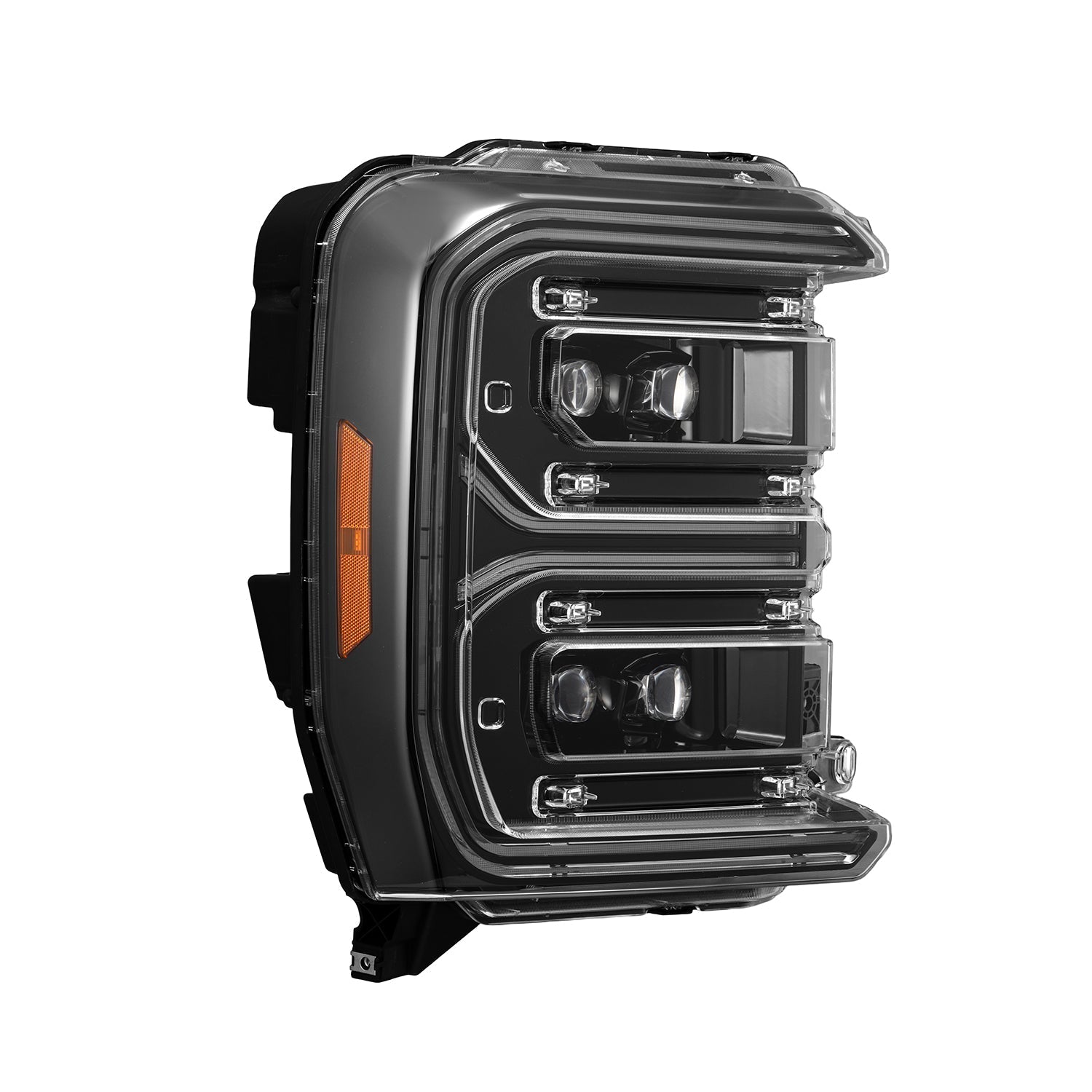 23-26 Ford Super Duty NOVA-Series LED Projector Headlights Alpha-Black - Apollo Off-Road