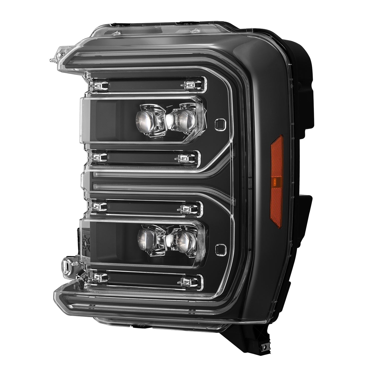 23-26 Ford Super Duty NOVA-Series LED Projector Headlights Black - Apollo Off-Road