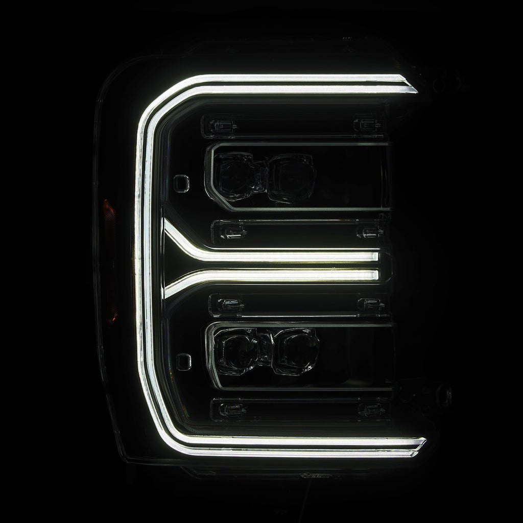23-26 Ford Super Duty NOVA-Series LED Projector Headlights Black - Apollo Off-Road