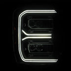 23-26 Ford Super Duty NOVA-Series LED Projector Headlights Black - Apollo Off-Road
