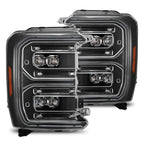 23-26 Ford Super Duty NOVA-Series LED Projector Headlights Black - Apollo Off-Road
