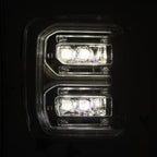 23-26 Ford Super Duty NOVA-Series LED Projector Headlights Chrome - Apollo Off-Road