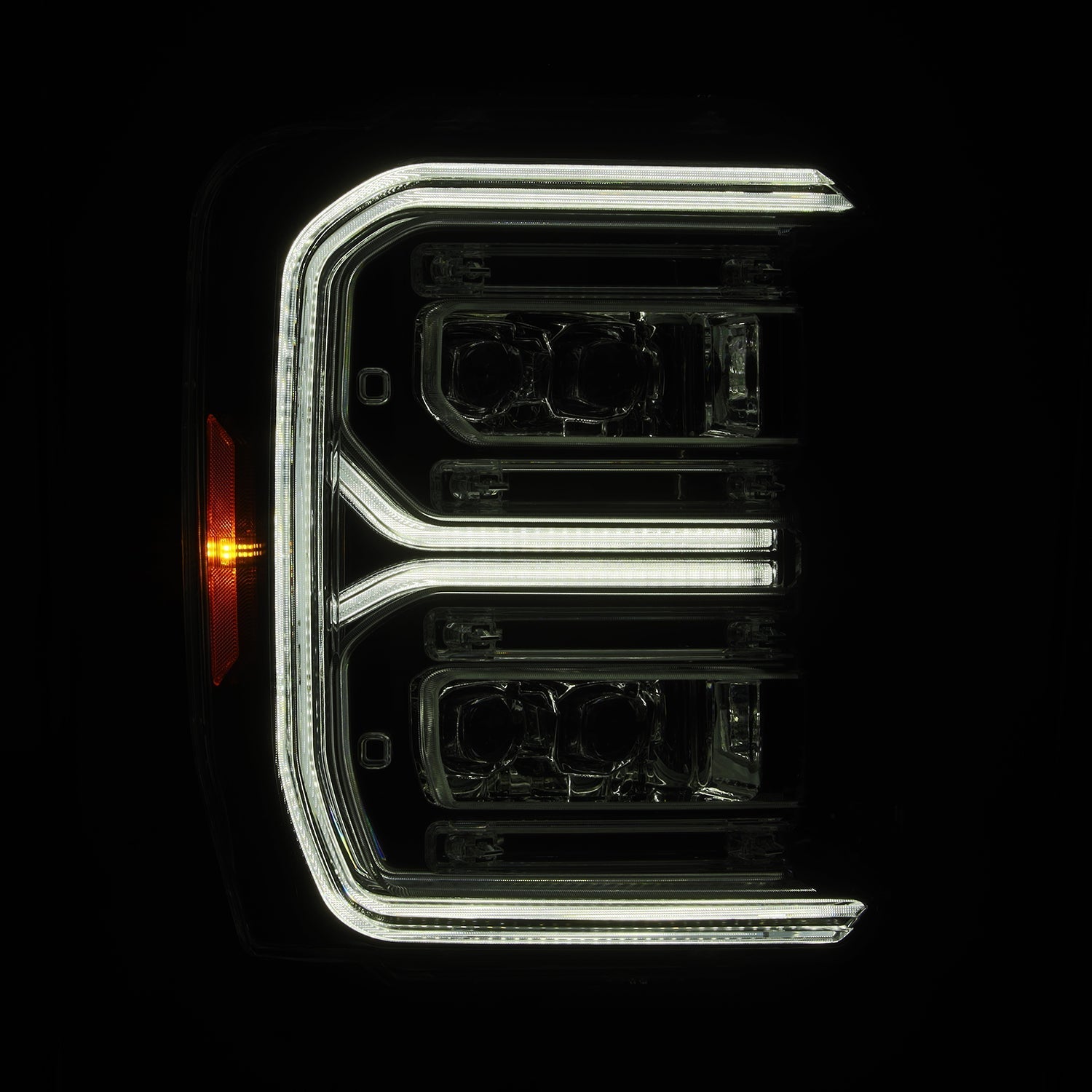 23-26 Ford Super Duty NOVA-Series LED Projector Headlights Chrome - Apollo Off-Road