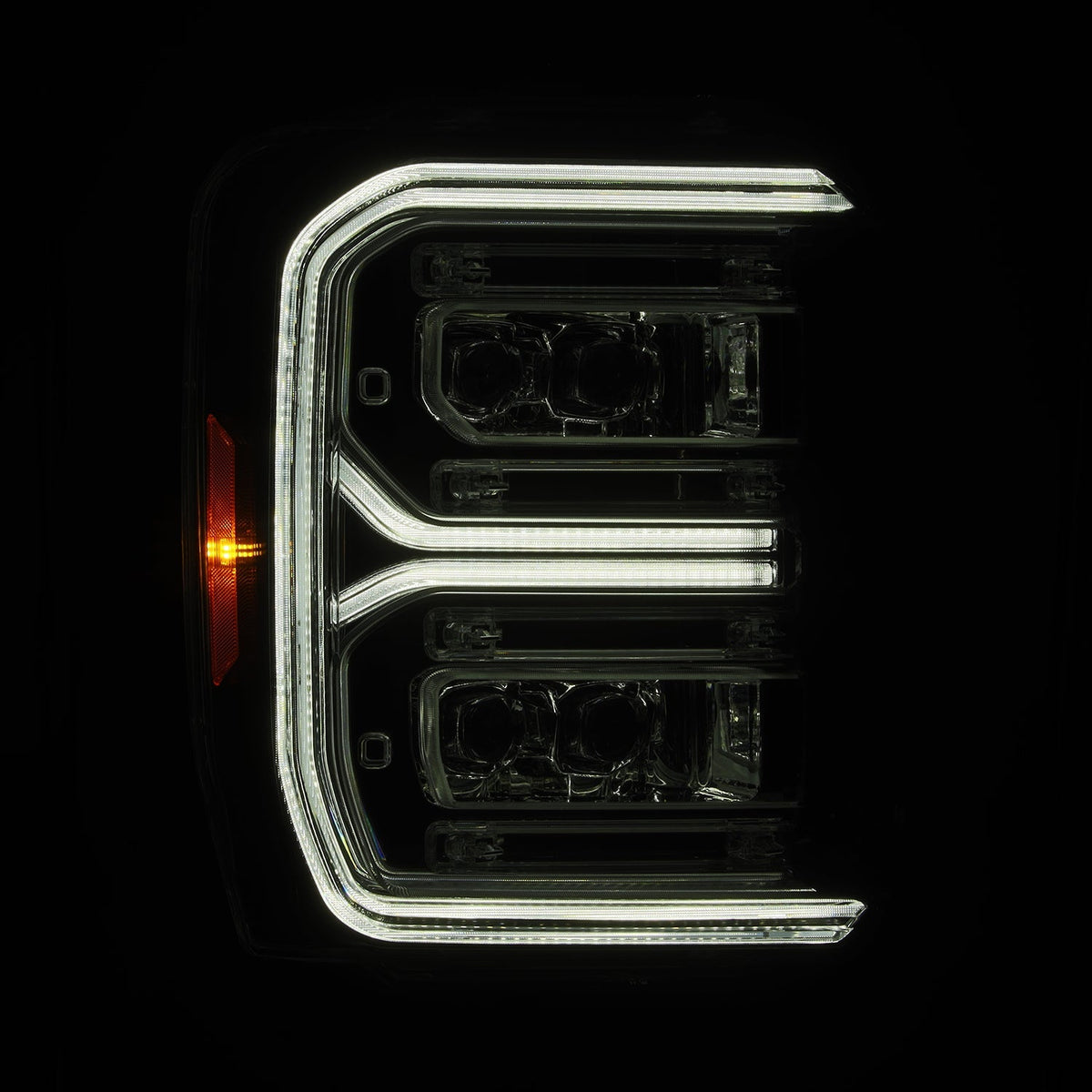 23-26 Ford Super Duty NOVA-Series LED Projector Headlights Chrome - Apollo Off-Road