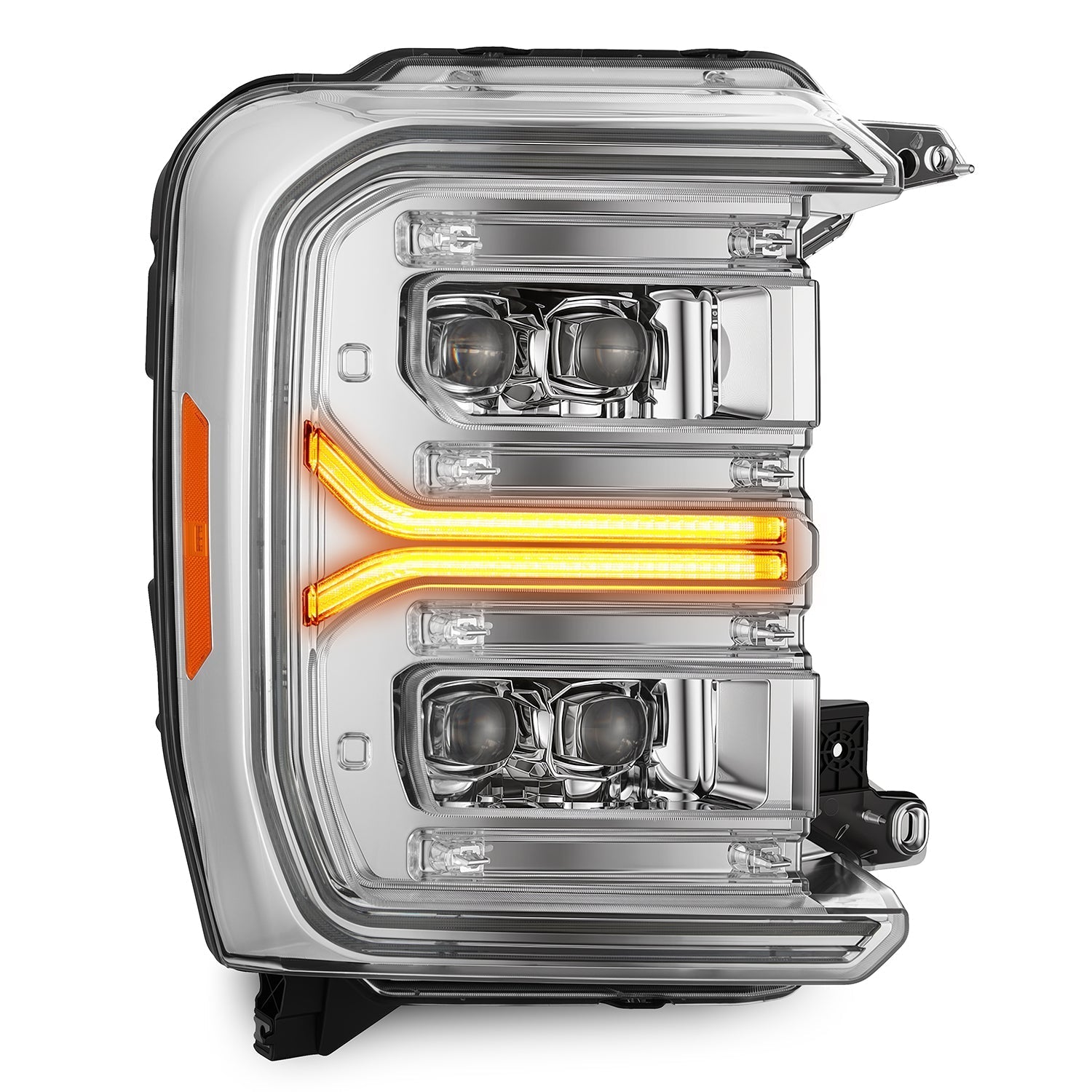 23-26 Ford Super Duty NOVA-Series LED Projector Headlights Chrome - Apollo Off-Road