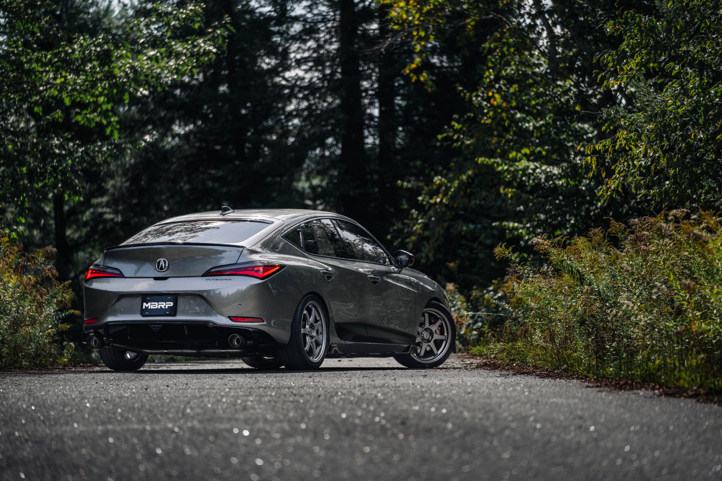 23-Up Acura Integra 1.5L and 22-Up Honda Civic SI 1.5L Armor Pro T304SS, 3 Inch Cat-Back, 2.5 Inch Dual Split Rear with Burnt End Tips - Apollo Off-Road