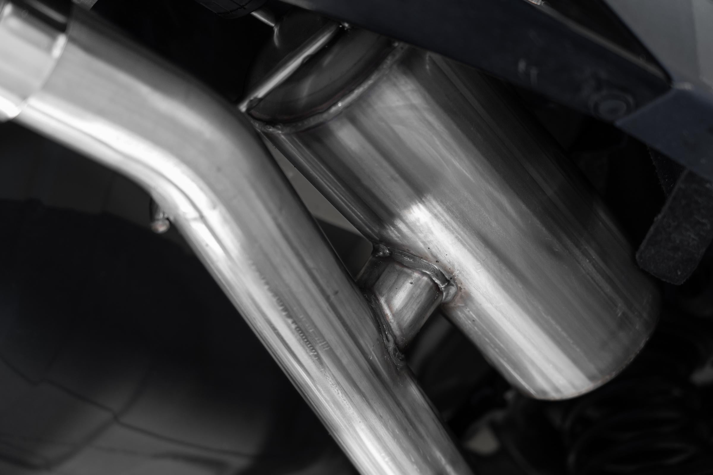 23-Up Acura Integra 1.5L and 22-Up Honda Civic SI 1.5L Armor Pro T304SS, 3 Inch Cat-Back, 2.5 Inch Dual Split Rear with CF Tips - Apollo Off-Road