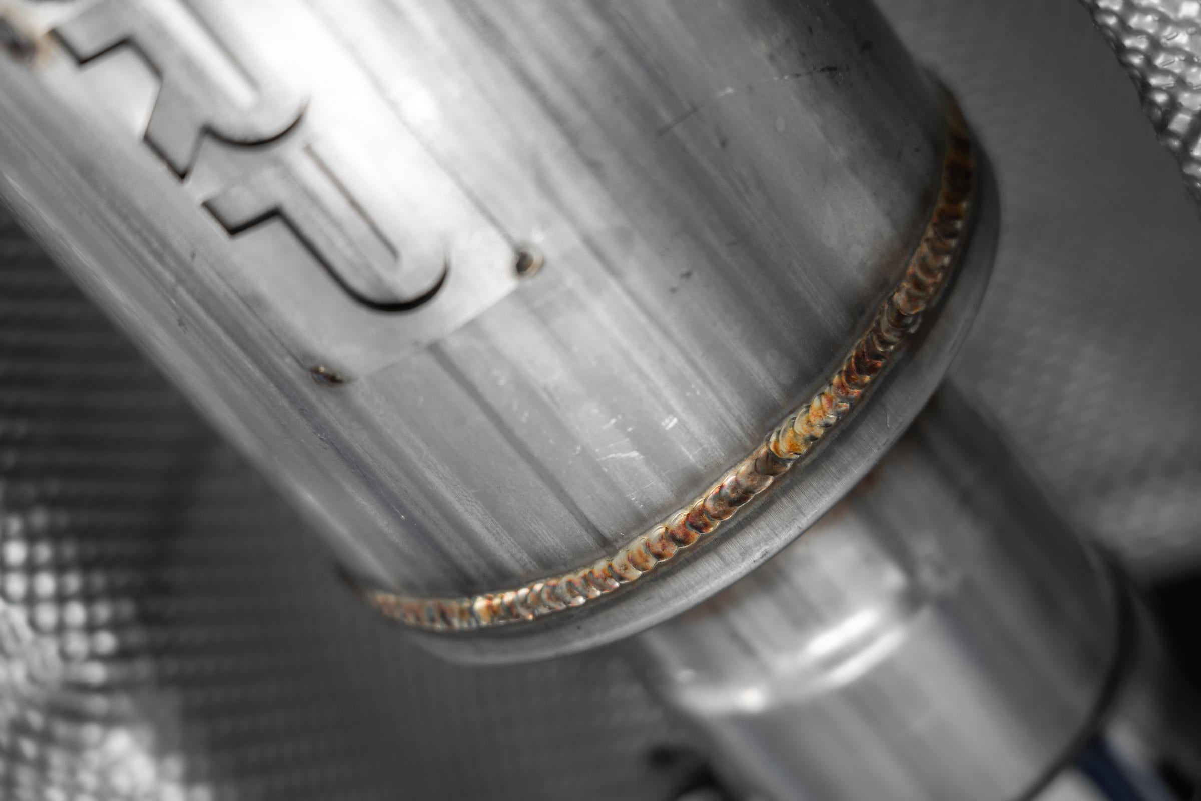 23-Up Acura Integra 1.5L and 22-Up Honda Civic SI 1.5L Armor Pro T304SS, 3 Inch Cat-Back, 2.5 Inch Dual Split Rear with CF Tips - Apollo Off-Road