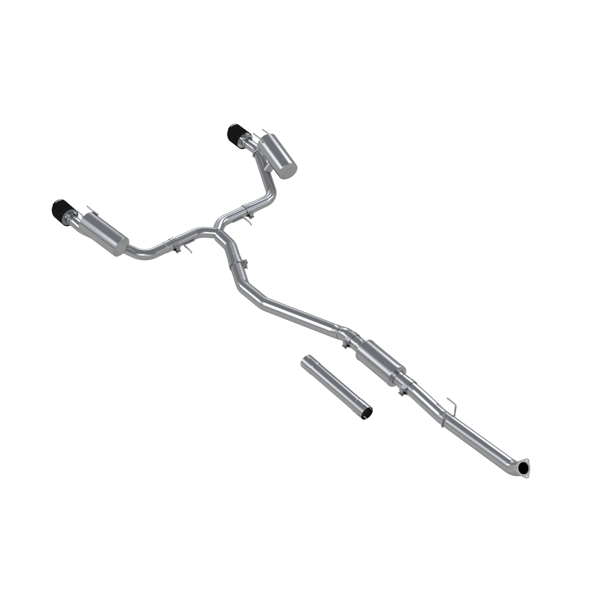 23-Up Acura Integra 1.5L and 22-Up Honda Civic SI 1.5L Armor Pro T304SS, 3 Inch Cat-Back, 2.5 Inch Dual Split Rear with CF Tips - Apollo Off-Road