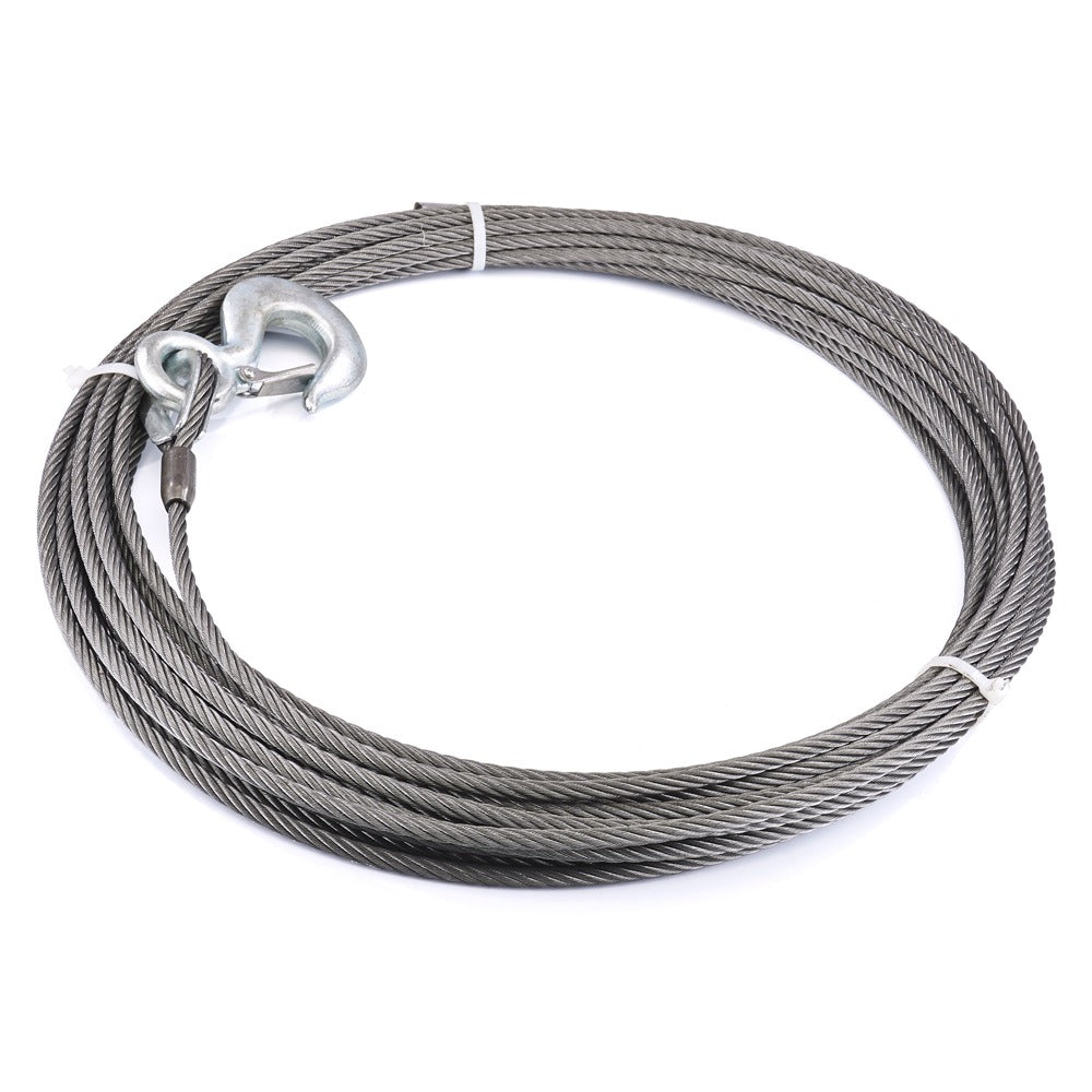 Replacement Steel Winch Rope, 3/8 in x 75 ft, EIPS