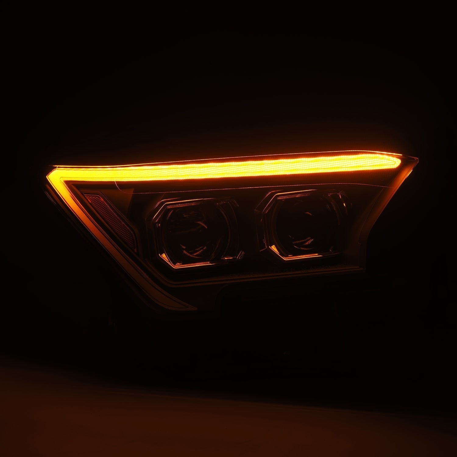 24-24 Toyota Tacoma LUXX-Series LED Projector Headlights Black - Apollo Off-Road