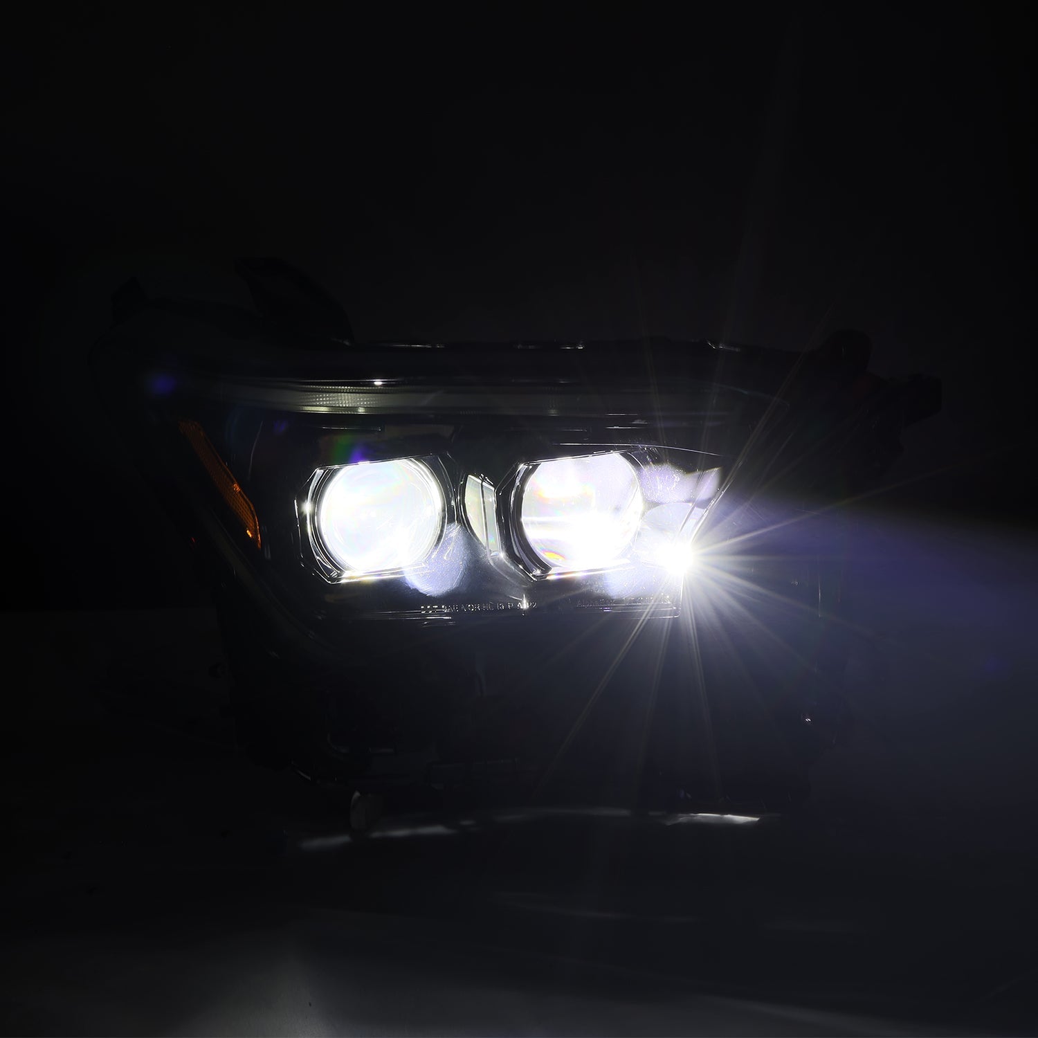 24-24 Toyota Tacoma LUXX-Series LED Projector Headlights Black - Apollo Off-Road