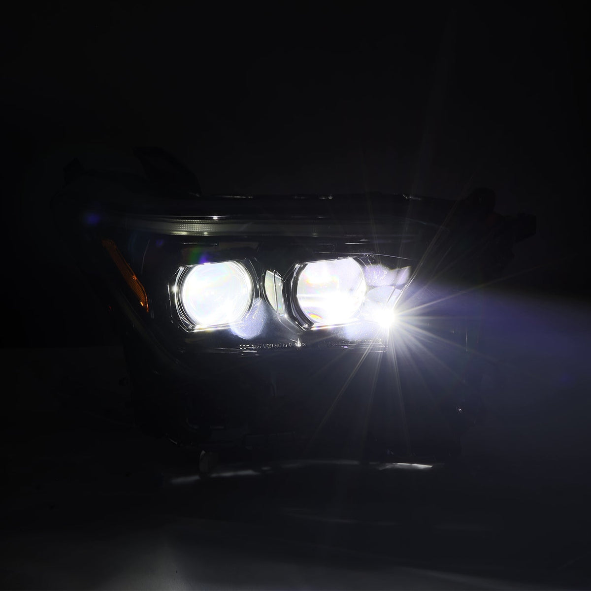 24-24 Toyota Tacoma LUXX-Series LED Projector Headlights Black - Apollo Off-Road