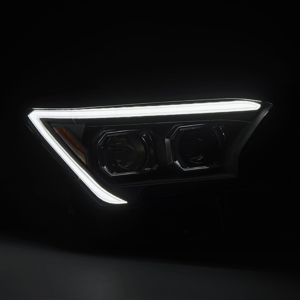 24-24 Toyota Tacoma LUXX-Series LED Projector Headlights Black - Apollo Off-Road