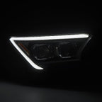 24-24 Toyota Tacoma LUXX-Series LED Projector Headlights Black - Apollo Off-Road