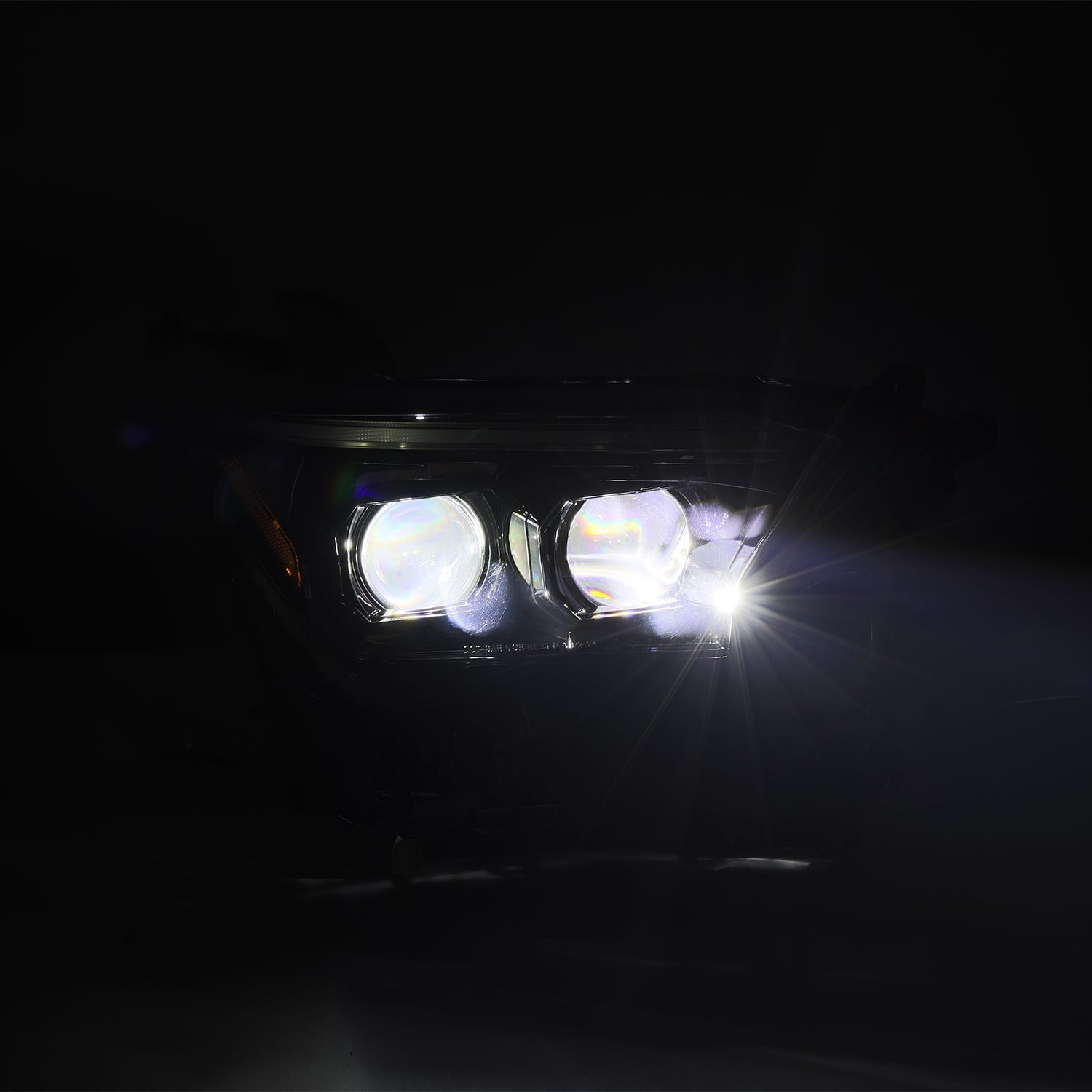 24-24 Toyota Tacoma LUXX-Series LED Projector Headlights Black - Apollo Off-Road