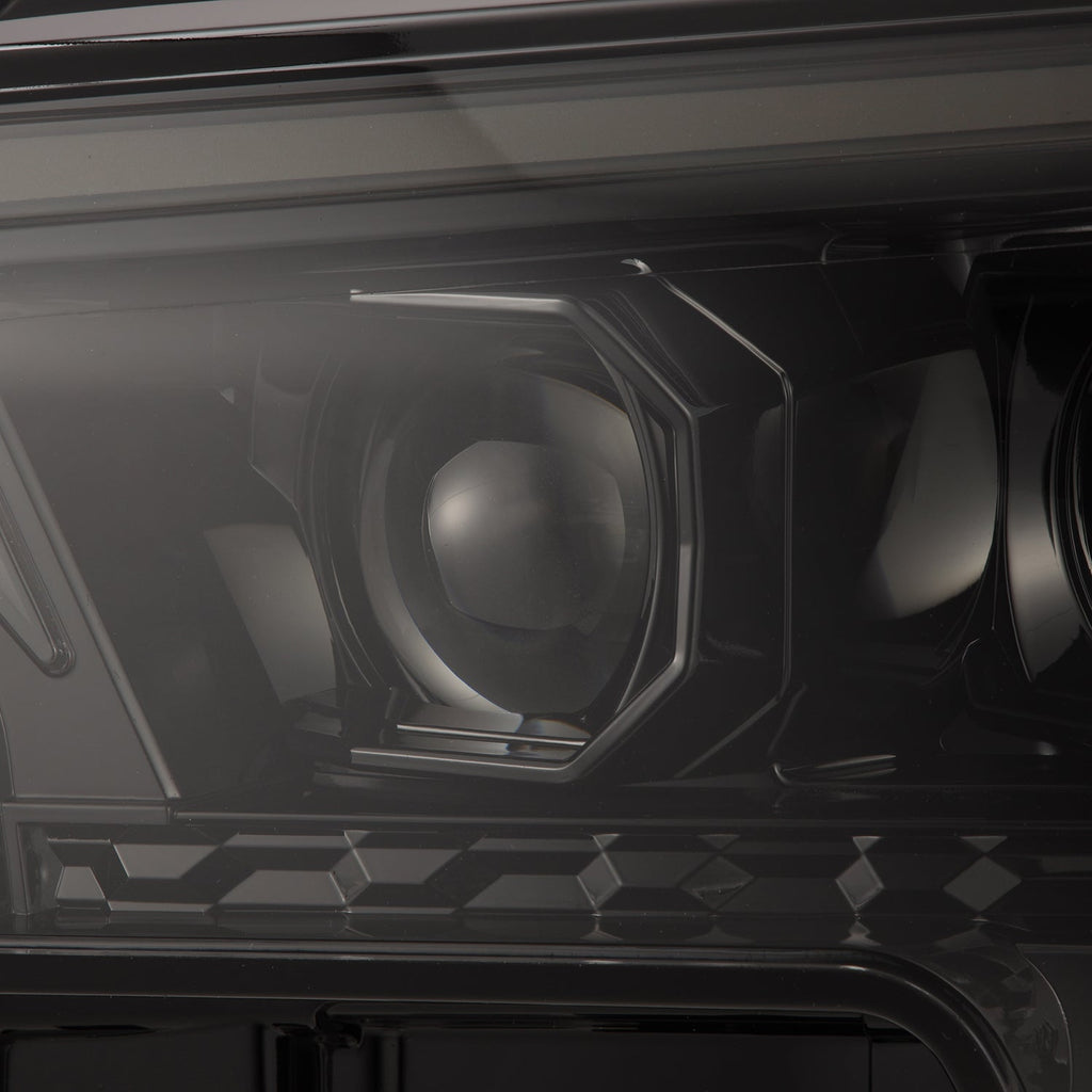 24-25 Toyota 4Runner/Tacoma LUXX-Series LED Projector Headlights Alpha-Black - Apollo Off-Road
