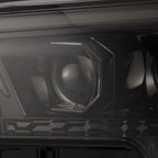 24-25 Toyota 4Runner/Tacoma LUXX-Series LED Projector Headlights Alpha-Black - Apollo Off-Road