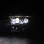 24-25 Toyota 4Runner/Tacoma LUXX-Series LED Projector Headlights Alpha-Black - Apollo Off-Road