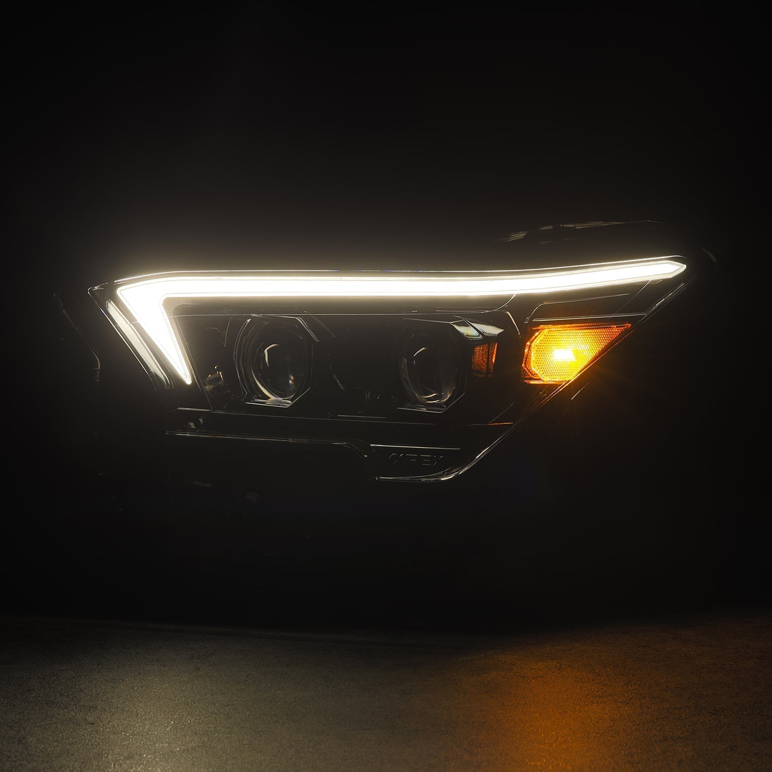 24-25 Toyota 4Runner/Tacoma LUXX-Series LED Projector Headlights Alpha-Black - Apollo Off-Road
