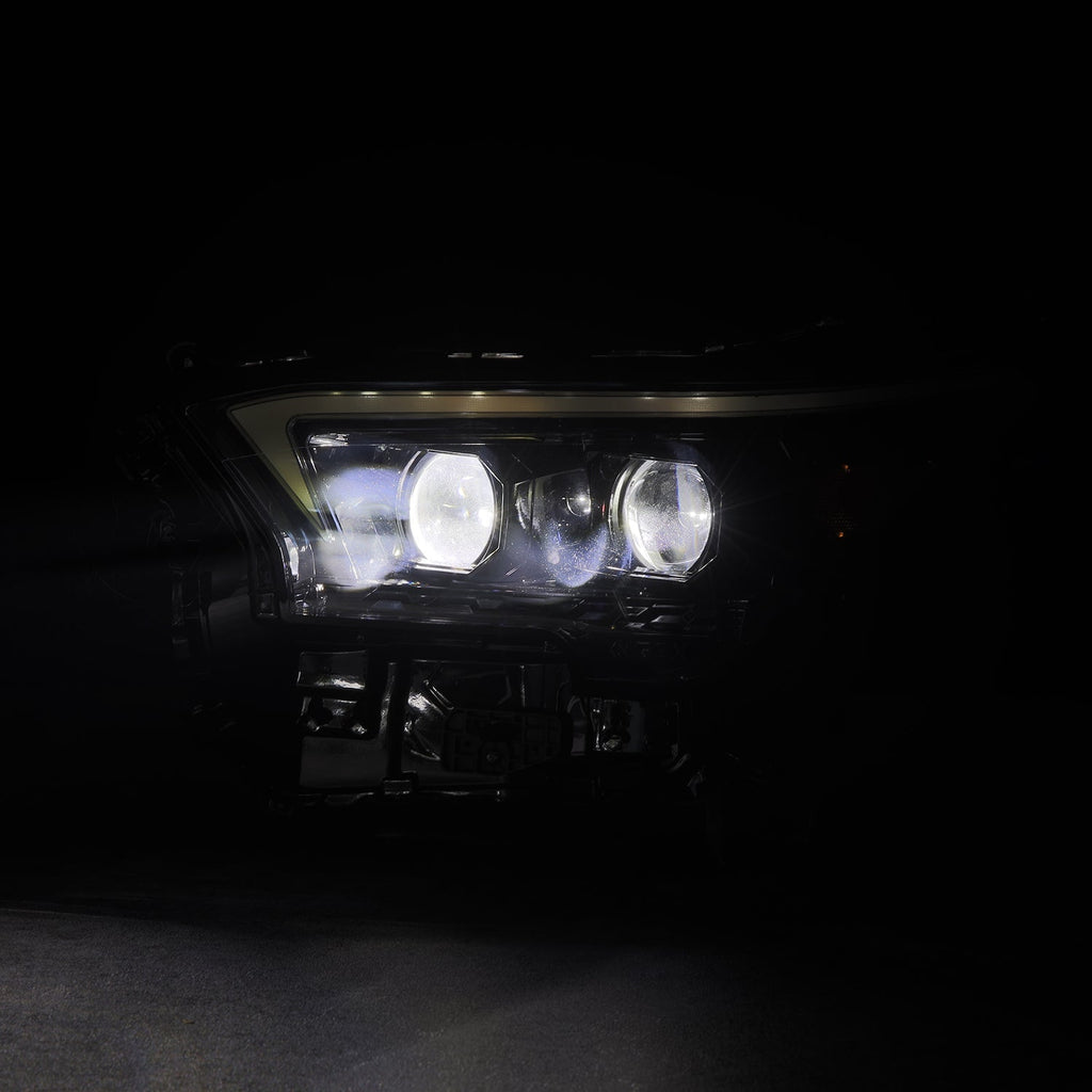 24-25 Toyota 4Runner/Tacoma LUXX-Series LED Projector Headlights Alpha-Black - Apollo Off-Road