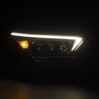 24-25 Toyota 4Runner/Tacoma NOVA-Series LED Projector Headlights Alpha-Black - Apollo Off-Road