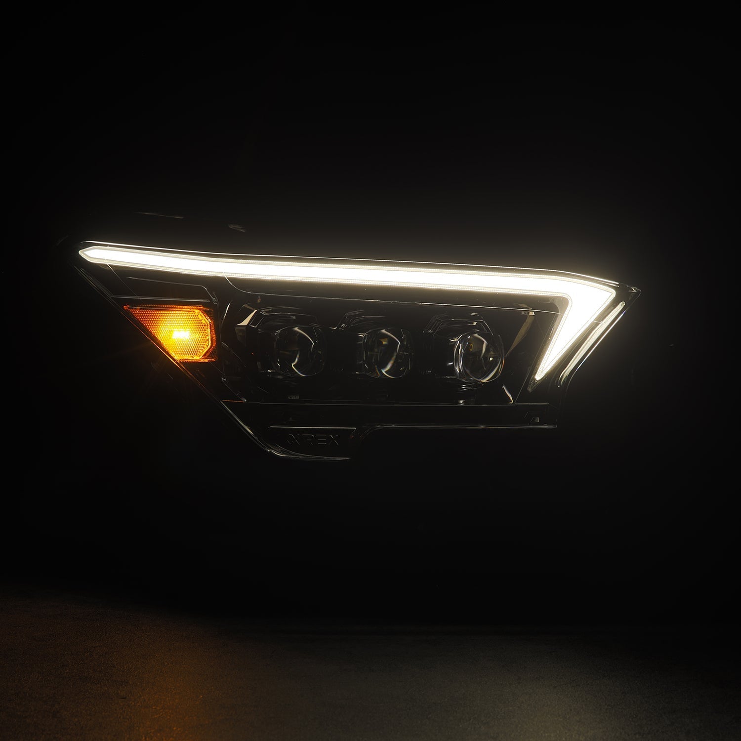 24-25 Toyota 4Runner/Tacoma NOVA-Series LED Projector Headlights Alpha-Black - Apollo Off-Road