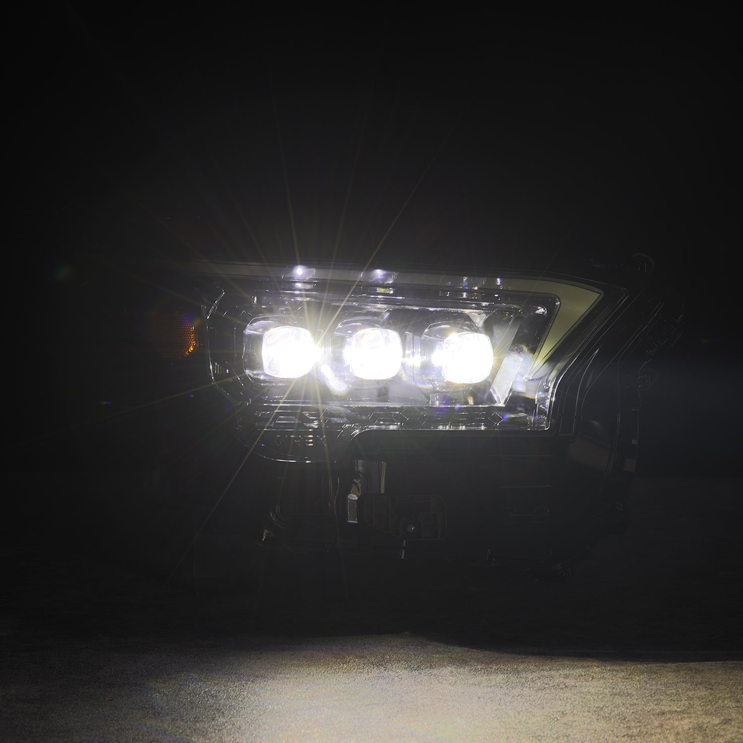 24-25 Toyota 4Runner/Tacoma NOVA-Series LED Projector Headlights Alpha-Black - Apollo Off-Road