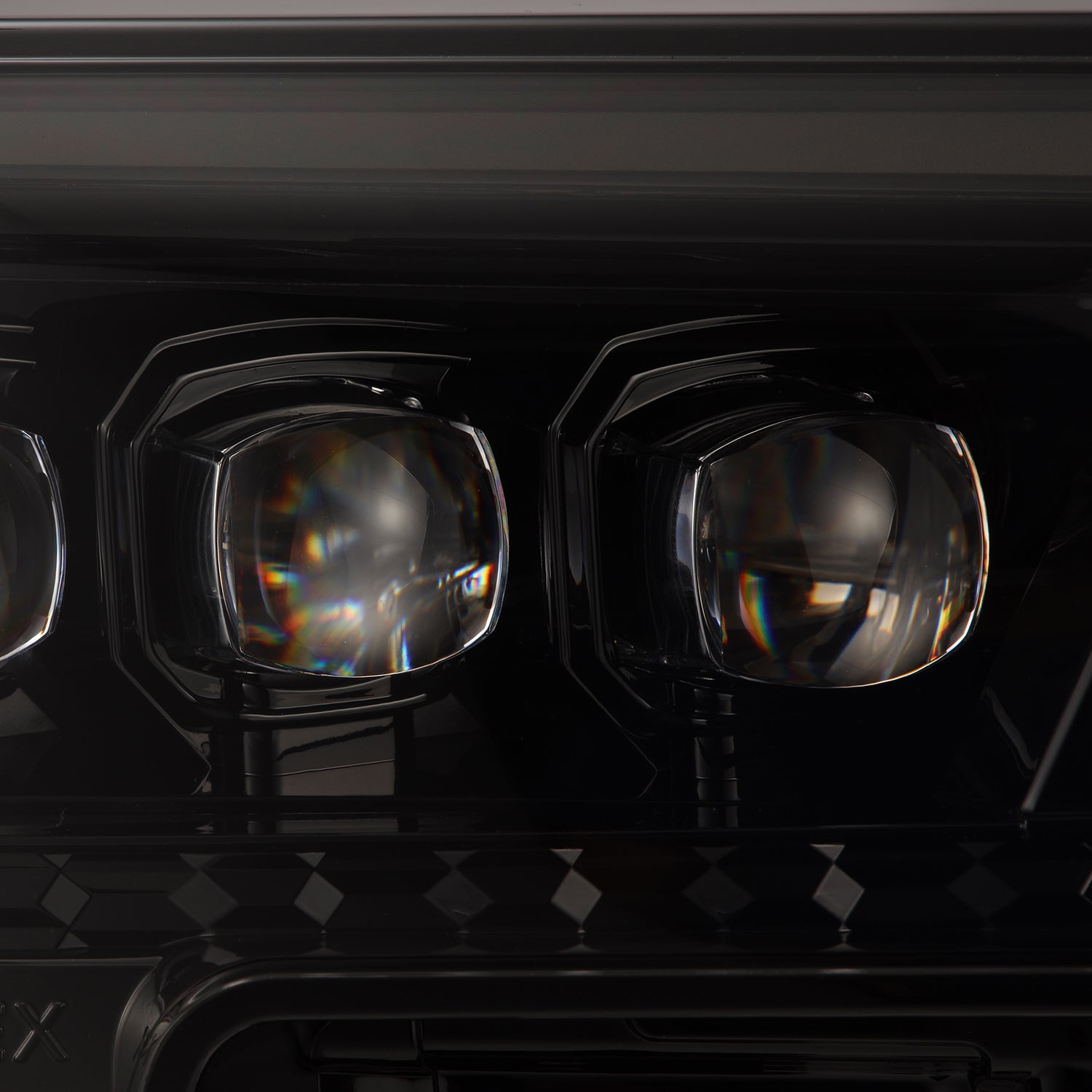 24-25 Toyota 4Runner/Tacoma NOVA-Series LED Projector Headlights Alpha-Black - Apollo Off-Road