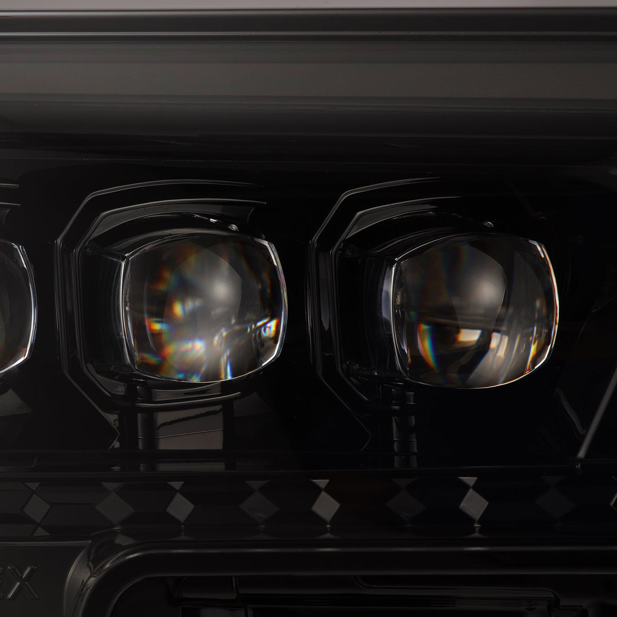 24-25 Toyota 4Runner/Tacoma NOVA-Series LED Projector Headlights Alpha-Black - Apollo Off-Road
