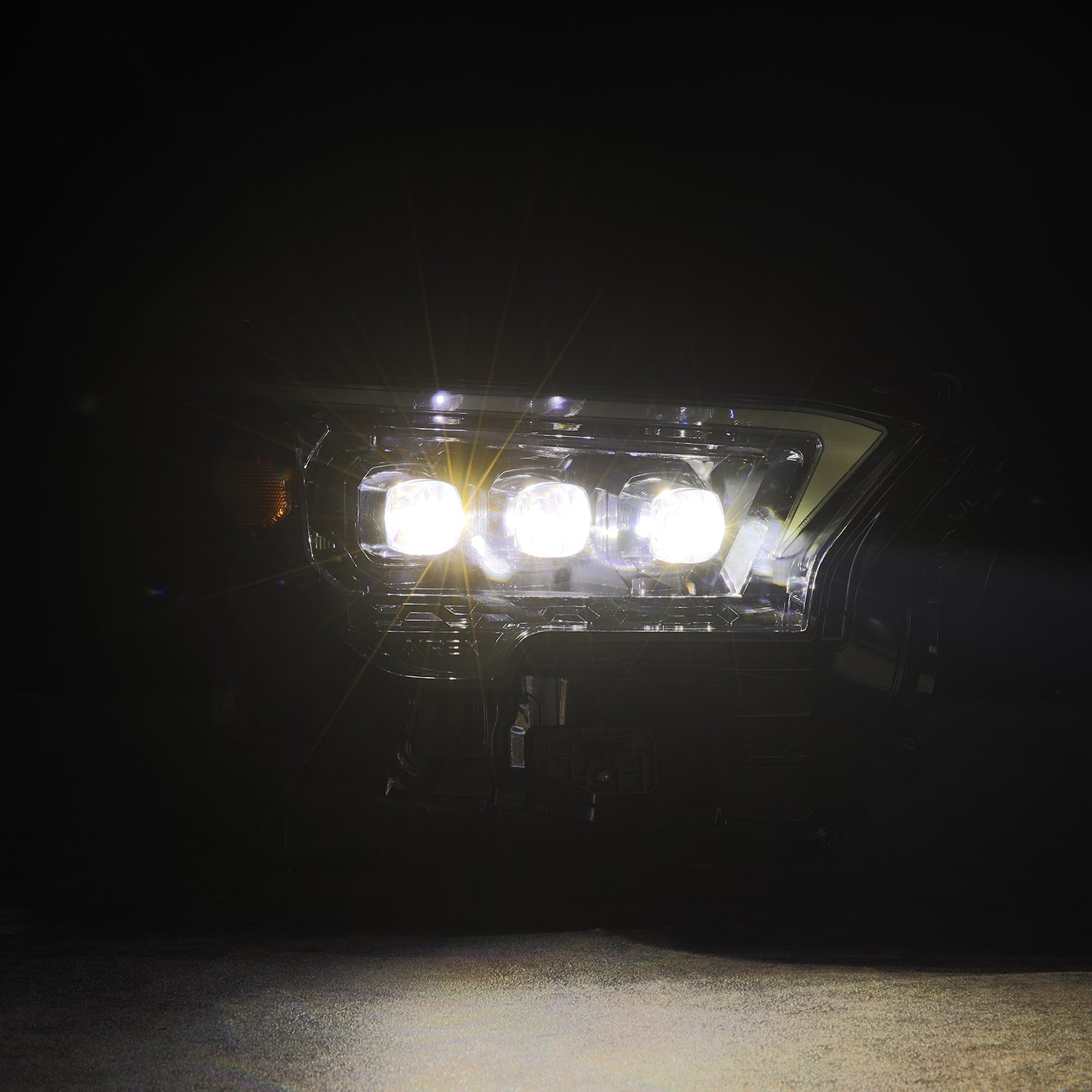 24-25 Toyota 4Runner/Tacoma NOVA-Series LED Projector Headlights Alpha-Black - Apollo Off-Road