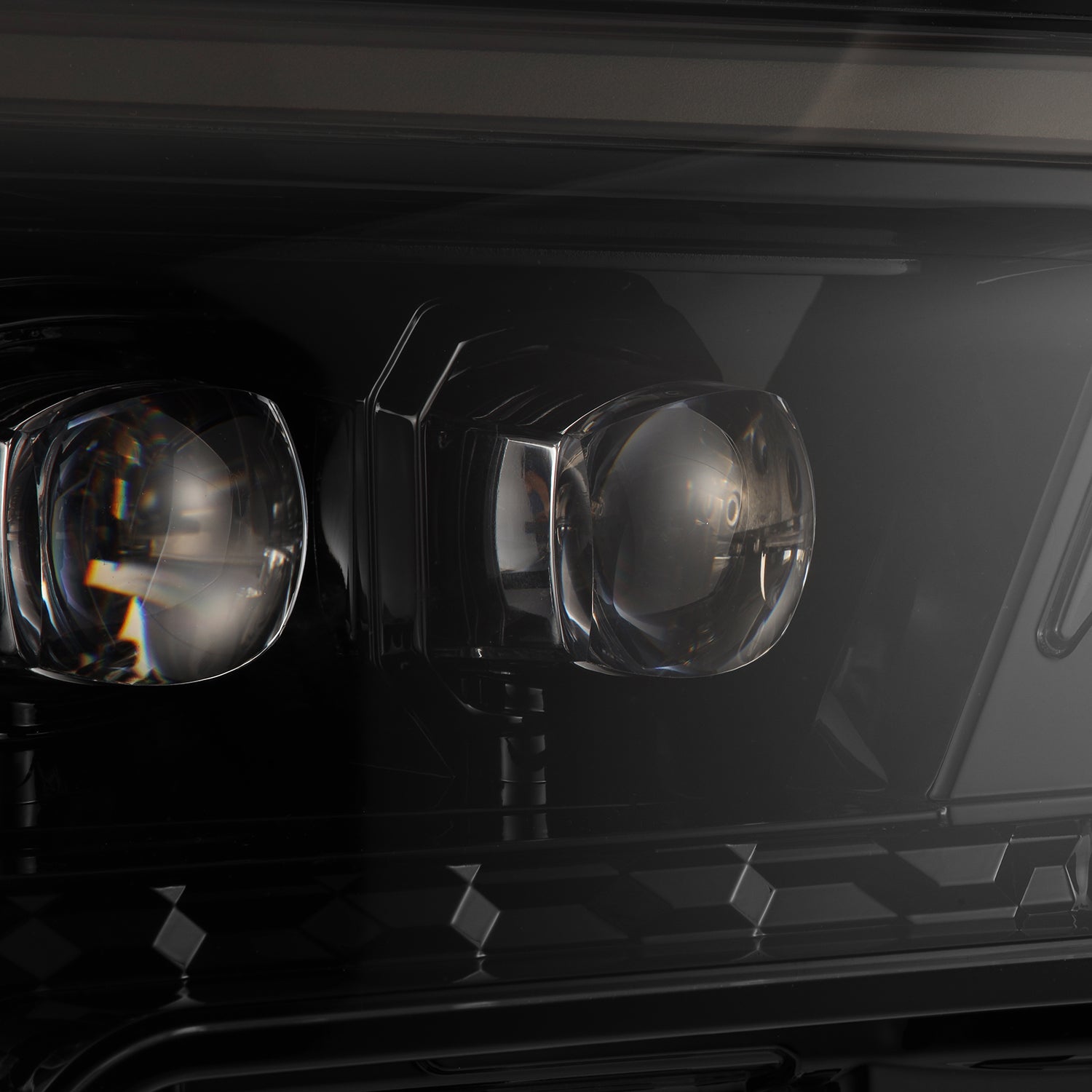 24-25 Toyota 4Runner/Tacoma NOVA-Series LED Projector Headlights Alpha-Black - Apollo Off-Road