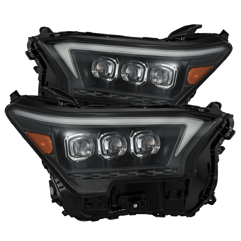 24-25 Toyota 4Runner/Tacoma NOVA-Series LED Projector Headlights Black - Apollo Off-Road
