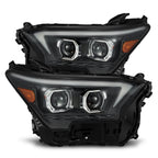 24-25 Toyota 4Runner/Tacoma LUXX-Series LED Projector Headlights Black - Apollo Off-Road