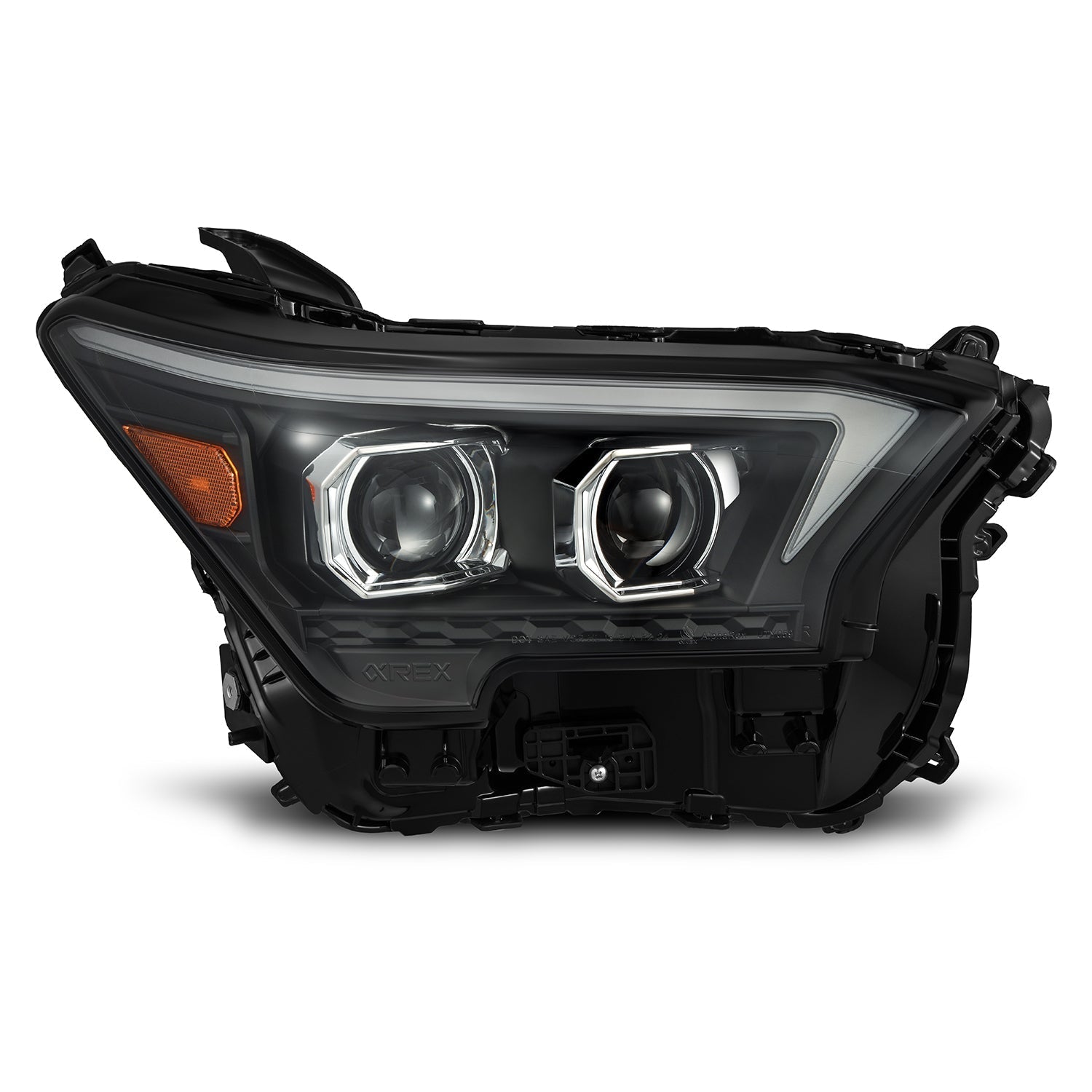 24-25 Toyota 4Runner/Tacoma LUXX-Series LED Projector Headlights Black - Apollo Off-Road
